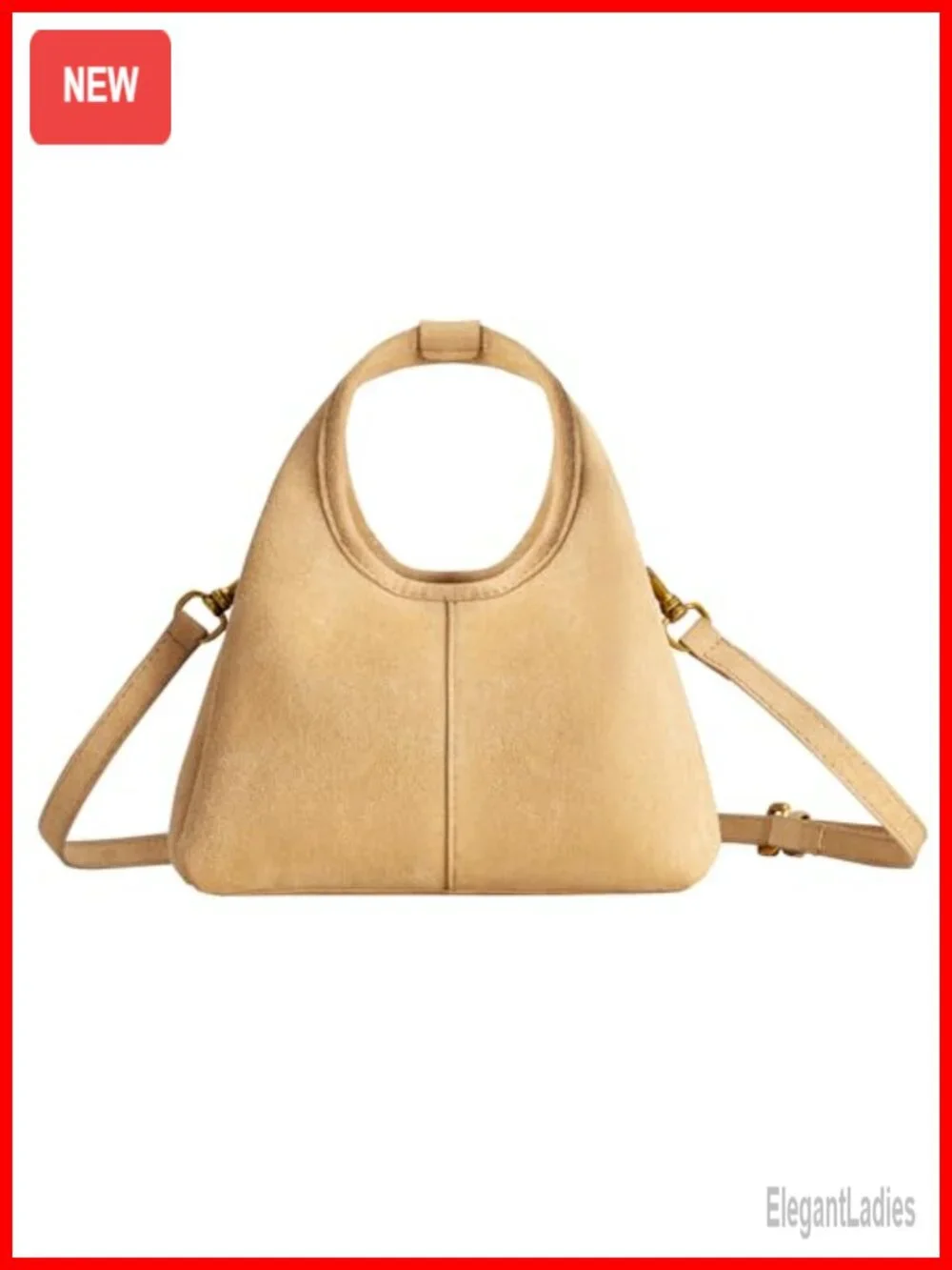 Small Faux Suede Top Handle Satchel Crossbody Bag
